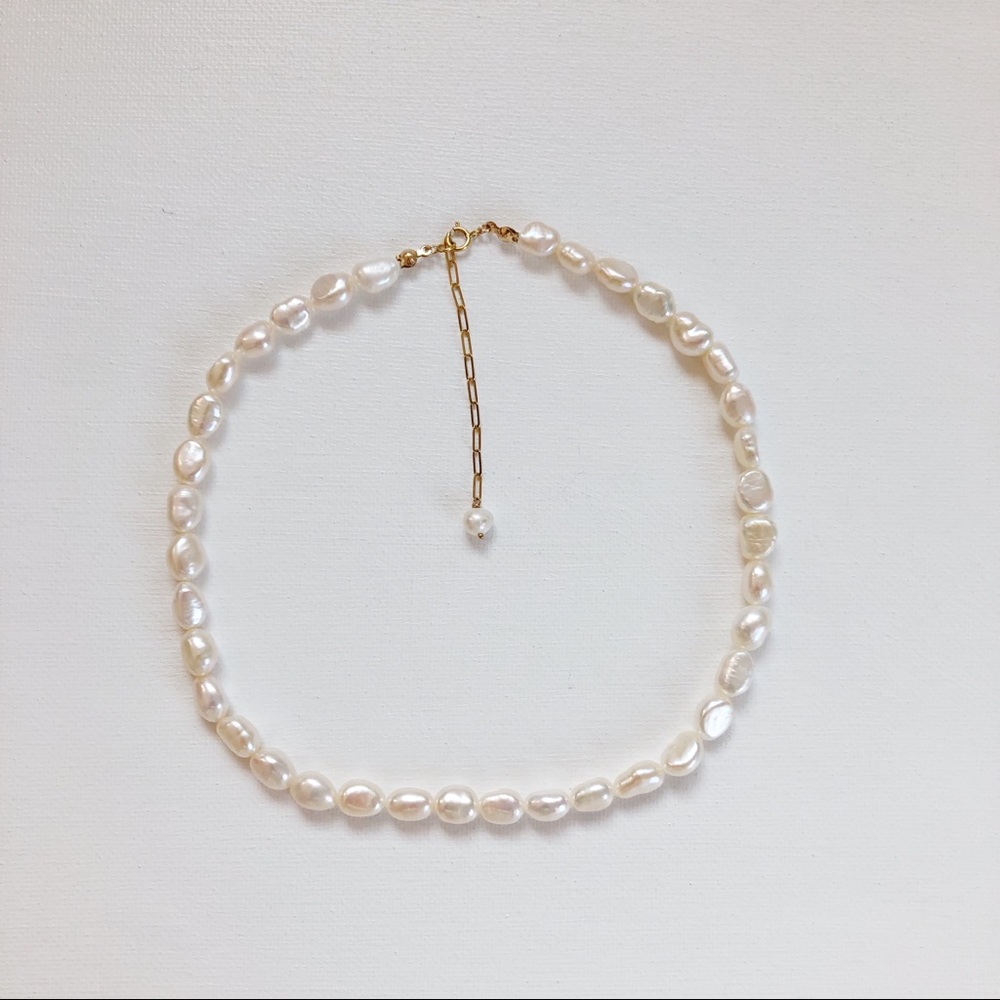 Pearl nugget choker
